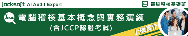 電腦稽核基本概念與實務演練[電腦稽核基礎課程]
