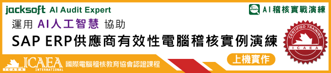 採購付款循環查核-SAP ERP供應商資料管理有效性電腦稽核實例演練