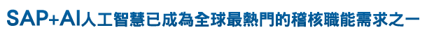 SAP稽核已成為全球最熱門的稽核職能需求之一