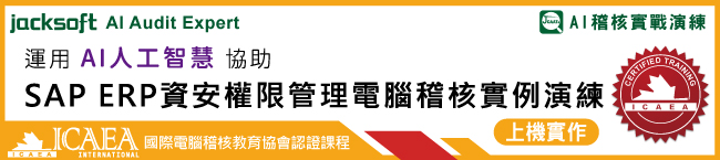 資通安全作業查核-SAP ERP 權限管理電腦稽核實例演練