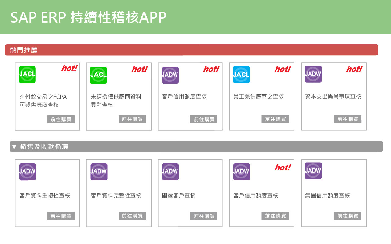 SAP-ERP持續性稽核APP